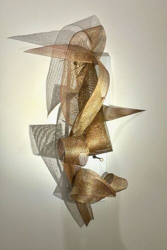ethereal mixed media wall sculpture by Theresa Clower