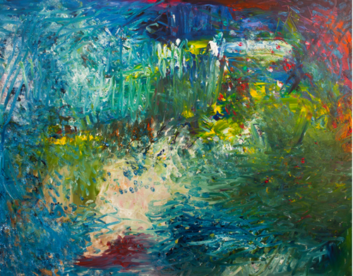 Abstract painting by Medina